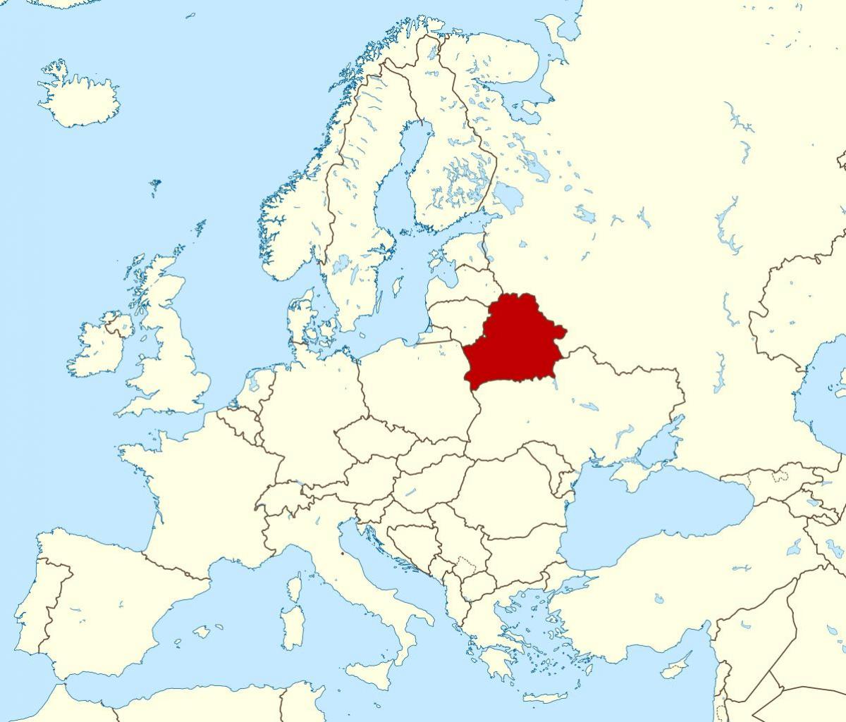 Bielorrusia localización no mapa do mundo