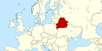 Bielorrusia localización no mapa do mundo