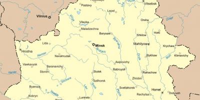 Mapa de bielorrusia